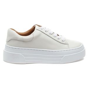 J/SLIDES Amanda White Leather Sneaker - Size 8.5 NWT